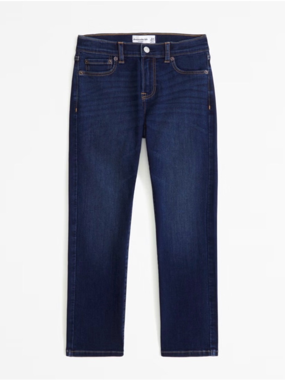 Abercrombie & Fitch Boys’ Straight Jeans in Dark Blue Wash
